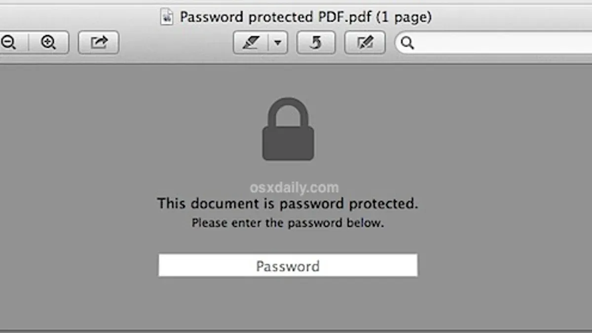 How to view a password protected PDF – how to password protect a PDF in Preview