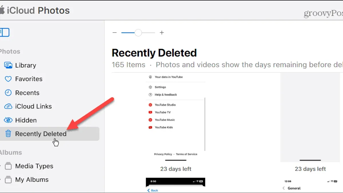 Check iCloud Photos Settings Affecting Deletion – how to permanently delete Recently Deleted in Photos app