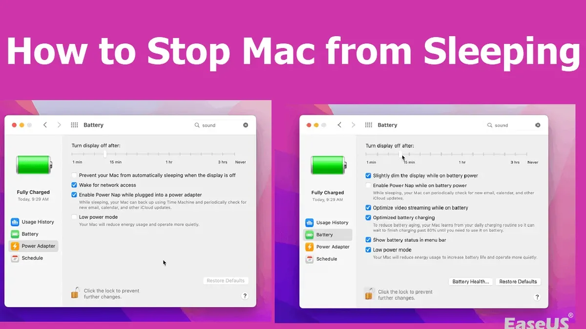 When to avoid preventing your Mac from sleeping – how to prevent Mac from sleeping on Mac
