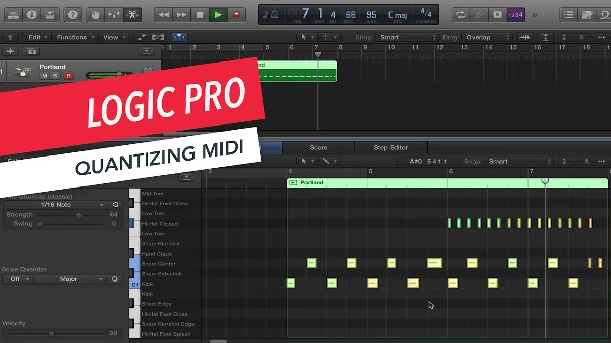 How to quantize MIDI drums in Logic Pro – how to quantize MIDI in Logic Pro