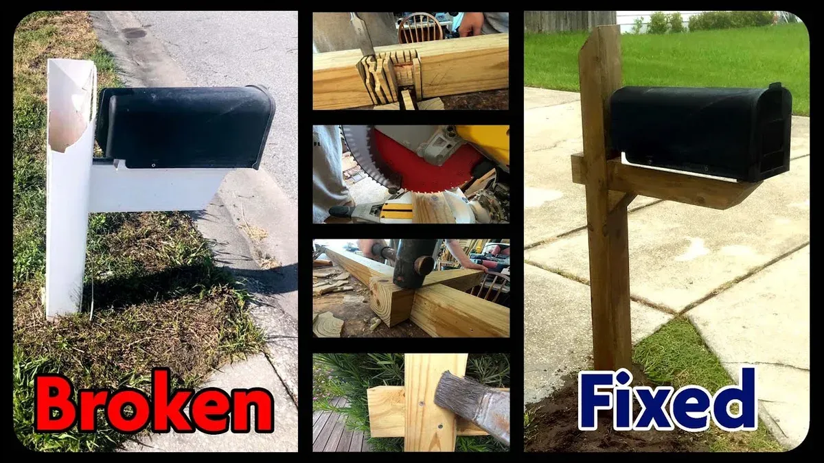 How to fix a mailbox post that is leaning or damaged – how to rebuild a mailbox in Mail app