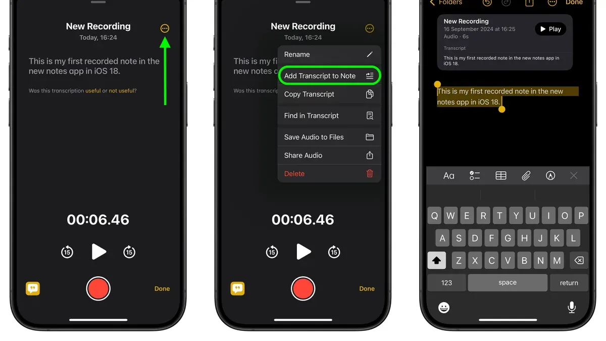 Integrating audio recordings with your note-taking workflow – how to record audio in Notes in Notes app