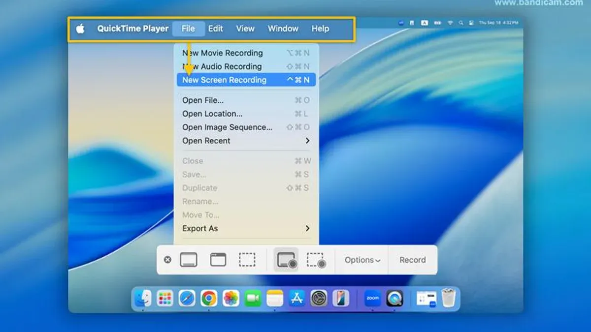 Use QuickTime Player to record Zoom meeting on Mac screen – how to record meeting locally in Zoom on Mac