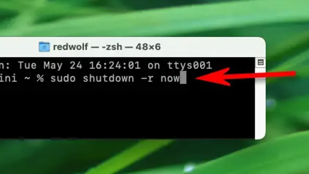 Scheduling a restart with 'sudo shutdown -r +minutes' – how to restart Mac from command line in Mac Terminal