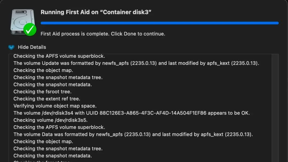 Alternatives and complements to Disk Utility First Aid – how to run First Aid in Disk Utility
