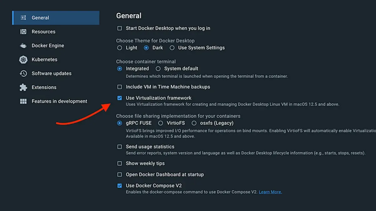 Configuring Docker Desktop to enable x86 image support – how to run x86 images in Docker Desktop on Mac