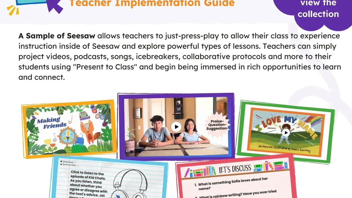 Set up Seesaw training for substitute teachers – Seesaw rollout plan for substitute teachers