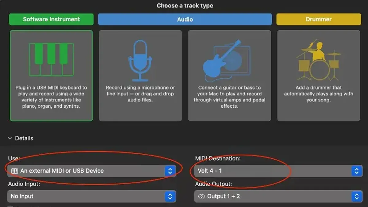 Create and configure audio tracks to record with your interface in Logic Pro – how to set up an audio interface in Logic Pro