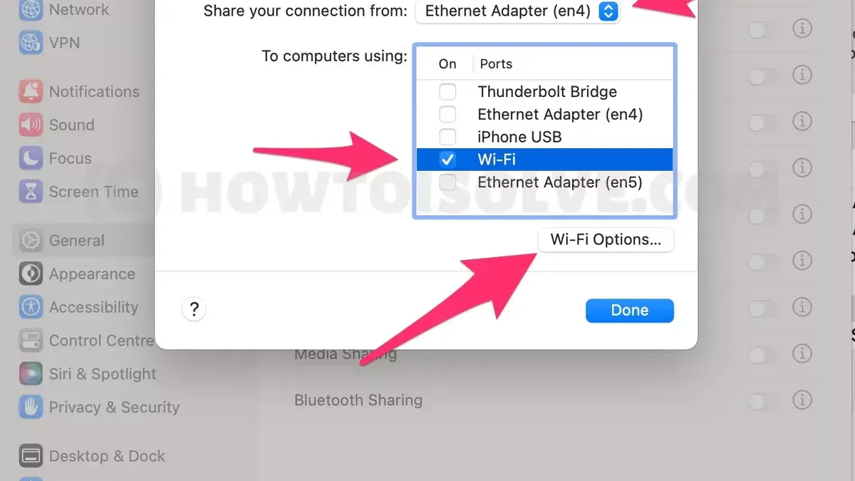 How to share internet from Mac to Mac using Ethernet or Thunderbolt cable – how to share internet from Mac on Mac