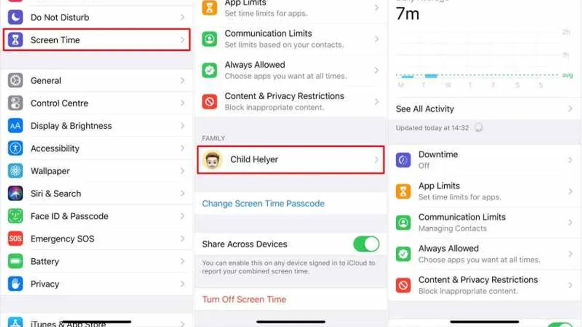 Disable Screen Time for Child or Managed Accounts via Family Sharing – how to turn off Screen Time in Screen Time on Mac
