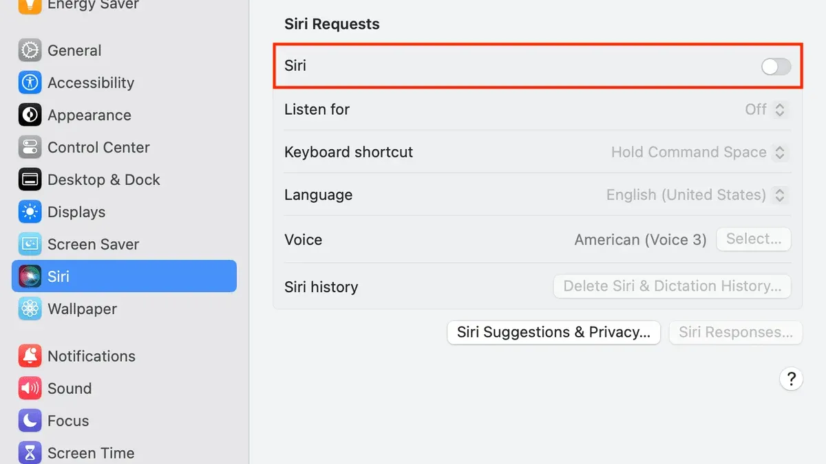 How to turn off Siri on Mac completely – how to turn off Siri suggestions on Mac