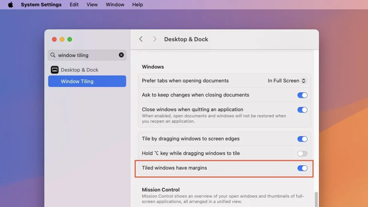 How to tile windows on Mac – how to turn off window tiling on Mac