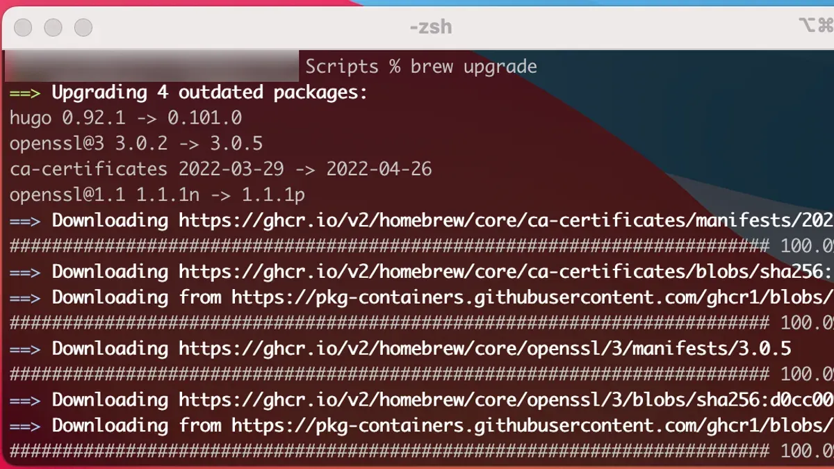 How to update Homebrew Mac Terminal – how to update Homebrew packages in Mac Terminal