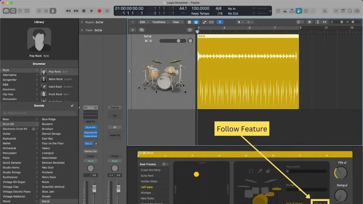 Troubleshoot common issues with Drummer and drum tracks in Logic Pro – how to use Drummer in Logic Pro