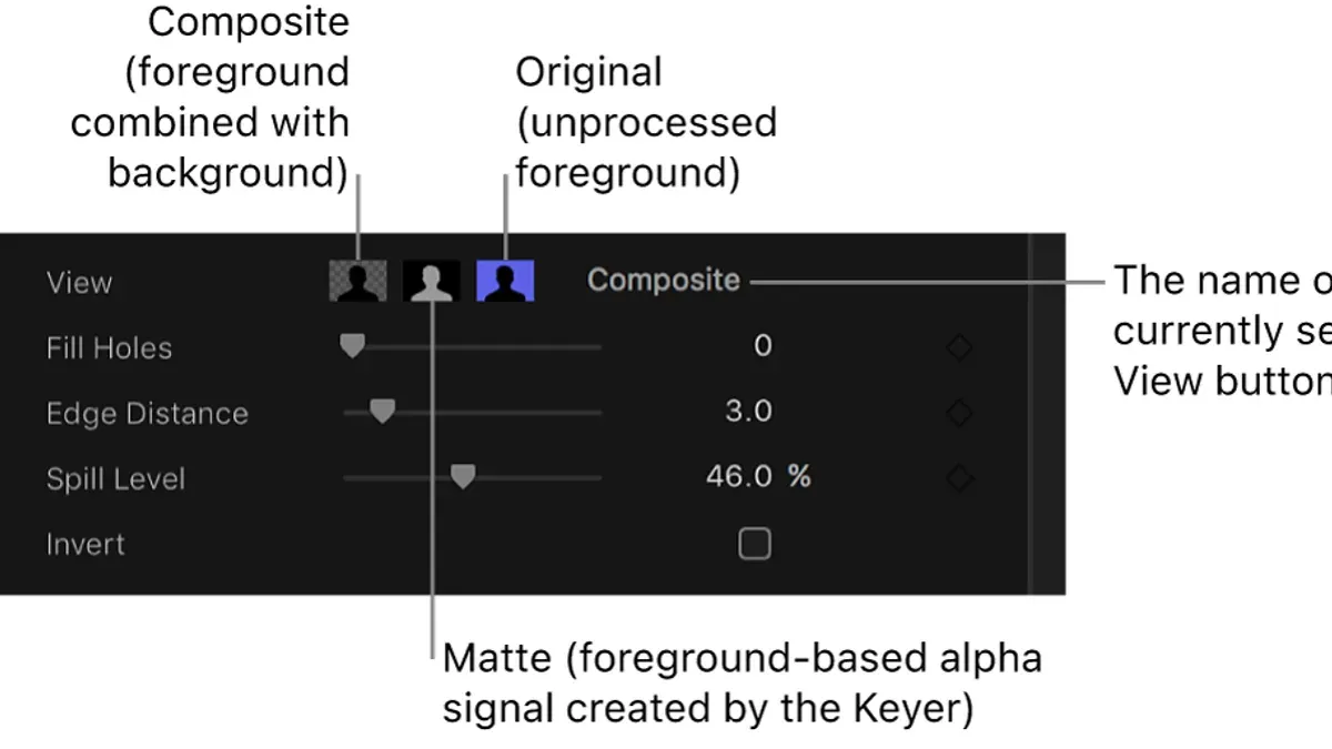 Export Your Final Composite with Optimal Settings – how to use the keyer for green screen in Final Cut Pro