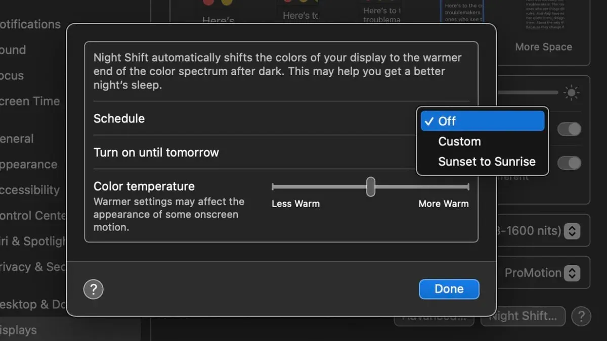 Alternatives and complements to Night Shift on Mac – how to use Night Shift on Mac