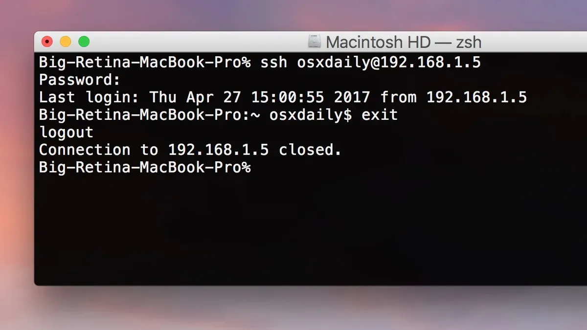 How to use SSH command in Mac Terminal to connect to a remote server – how to use SSH in Mac Terminal
