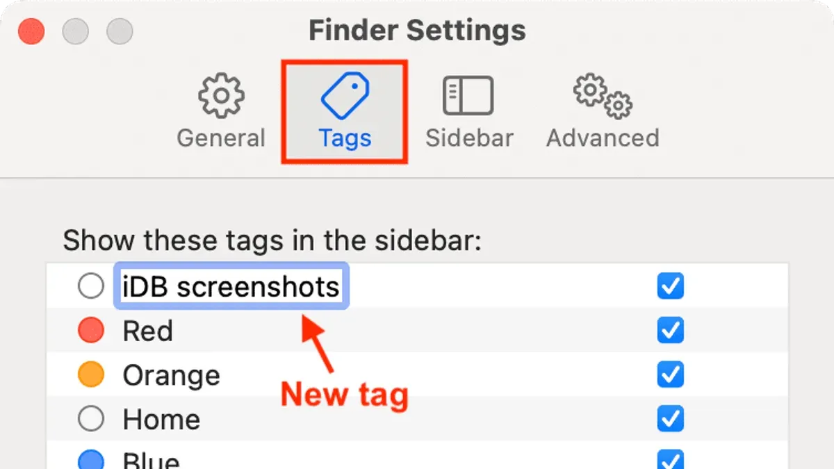 MacBook screen displaying files with color tags in Finder for how to add color tags to files in Finder