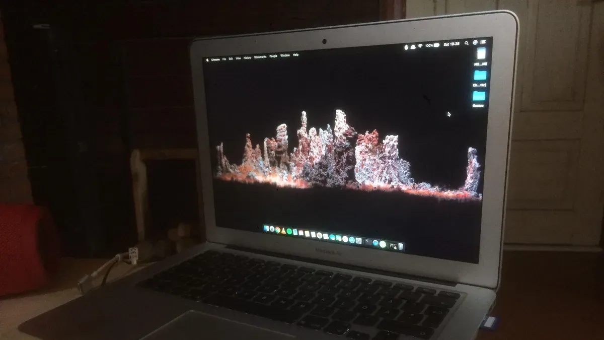 MacBook Air M3 running Terraria smoothly during gameplay