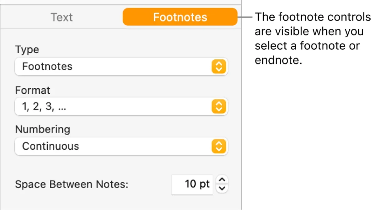 Person adding footnotes in Pages on a MacBook showing how to add footnotes in Pages
