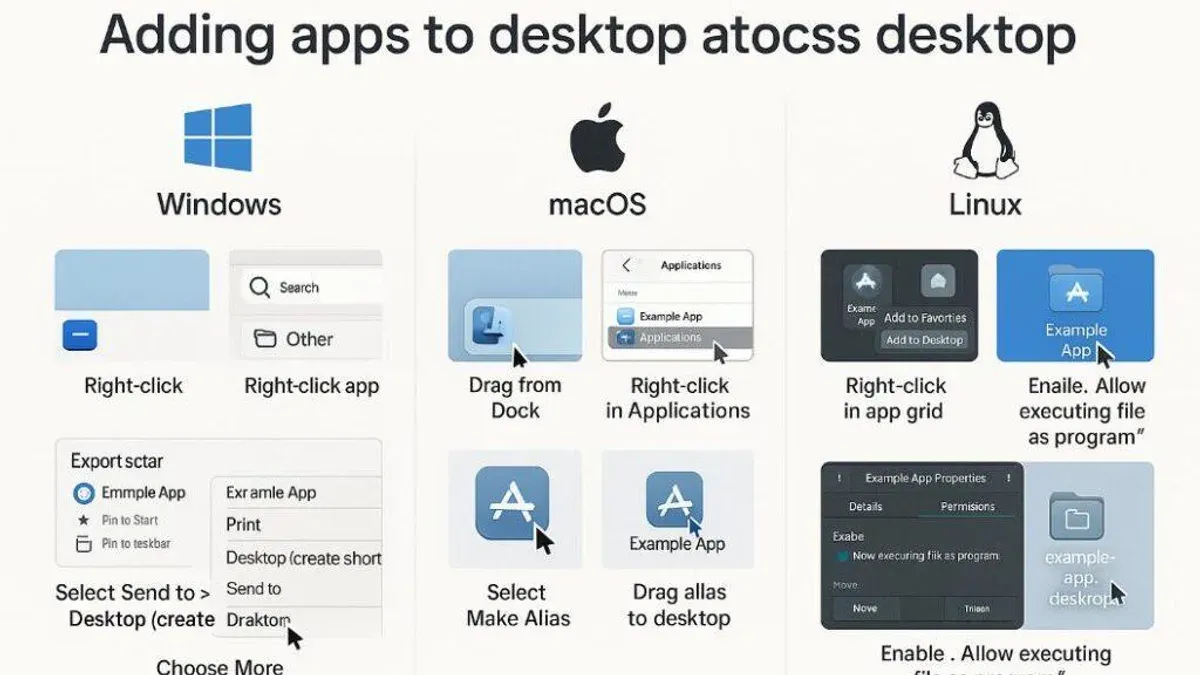 MacBook screen displaying how to assign apps to a desktop on Mac