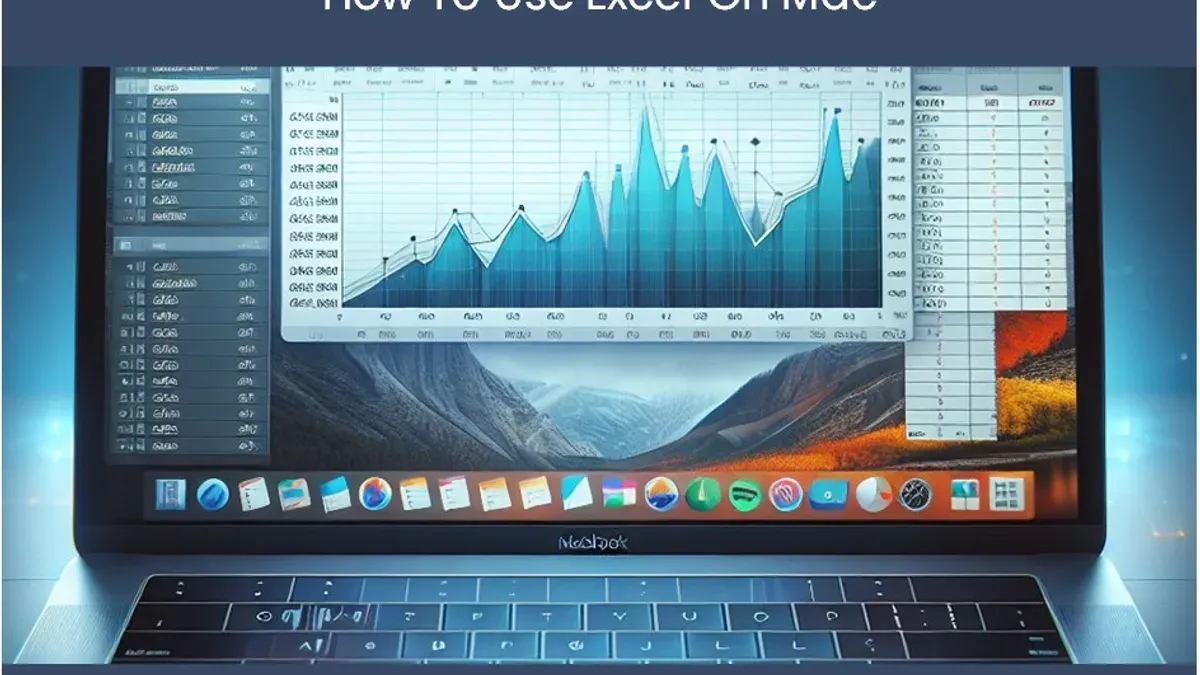 Mac user working with Microsoft Excel on a laptop, demonstrating can mac users use excel