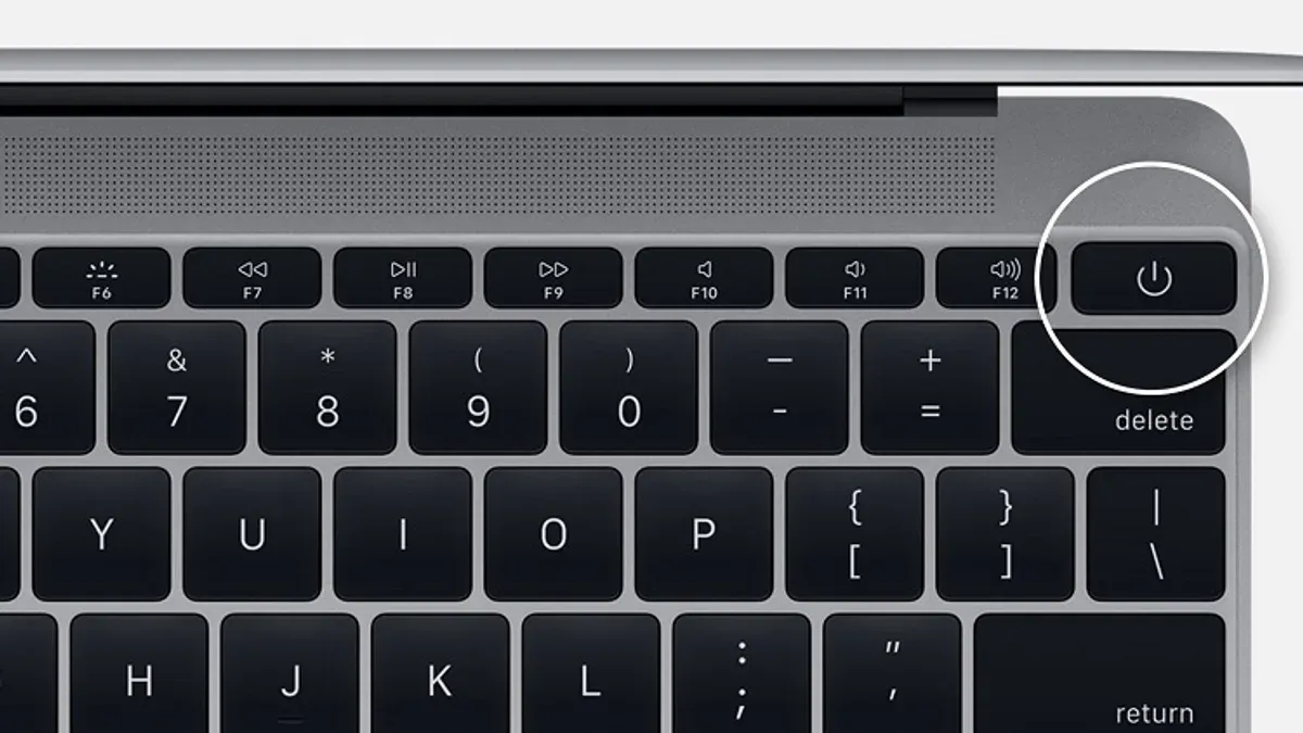 User customizing how to change what the power button does on Mac on a MacBook keyboard