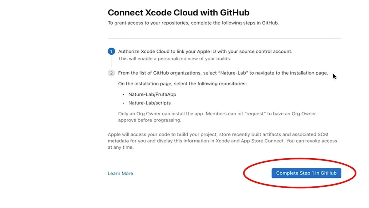Developer connecting Xcode to GitHub in Xcode on a Mac laptop