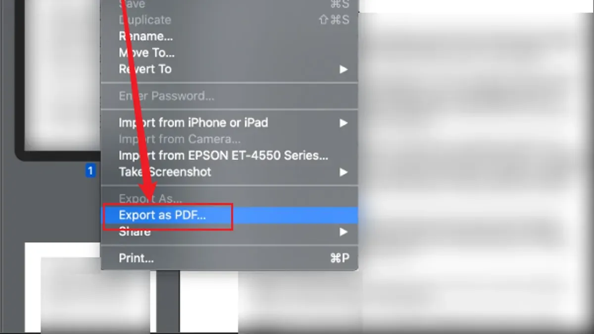 Screenshot of Mac interface converting PNG to PDF on Mac