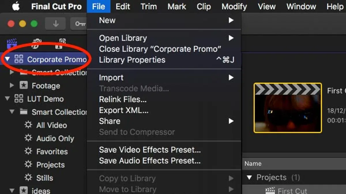How to delete render files in Final Cut Pro shown on laptop screen during video editing