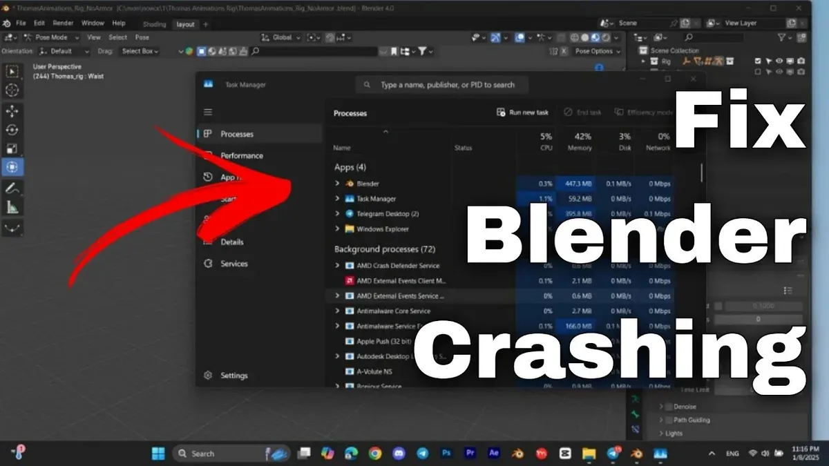 How to fix Blender crashing on Mac with troubleshooting steps on a Mac laptop
