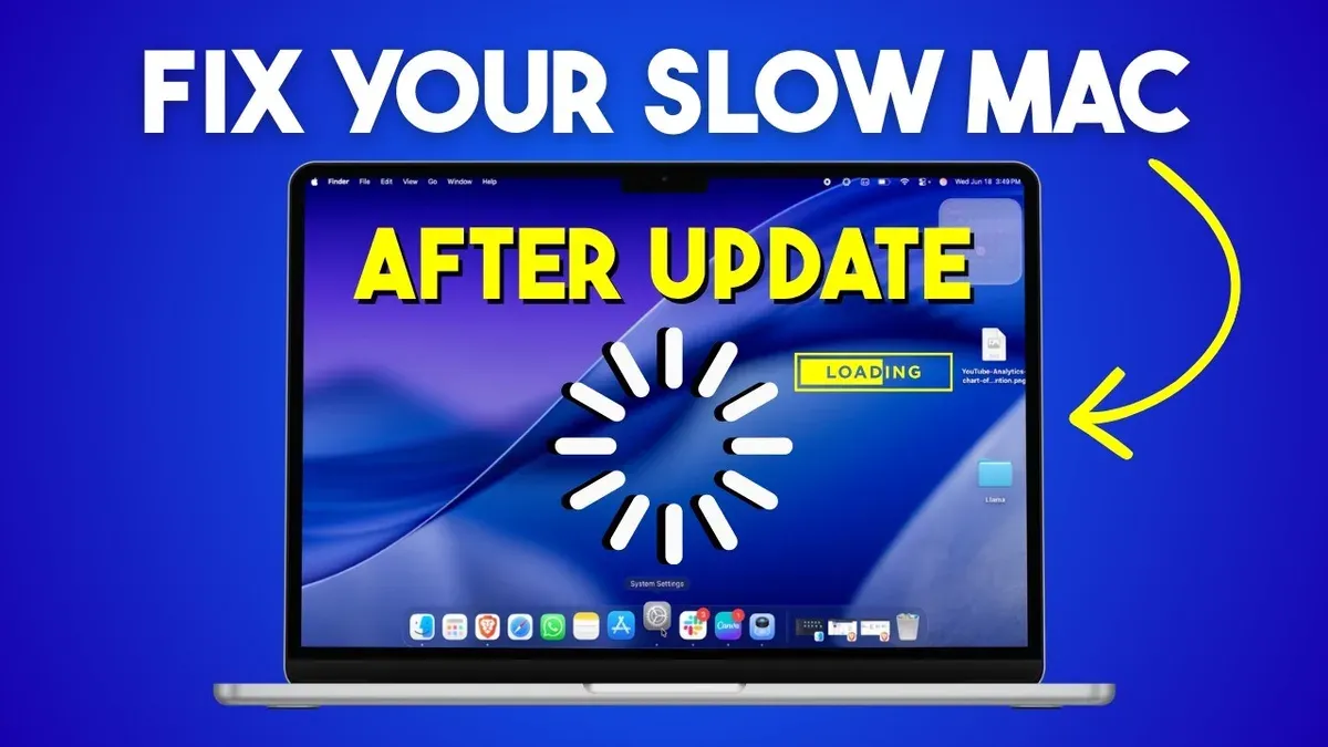 MacBook Pro M1 Pro slow after update showing user troubleshooting performance