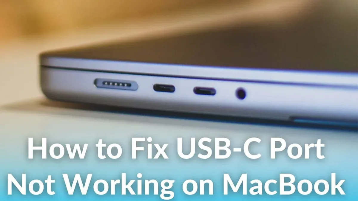 User fixing MacBook Pro M1 Pro USB-C port not working issue