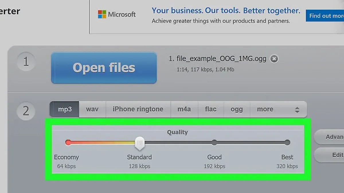 MacBook screen showing how to open.ogg file on Mac with audio player