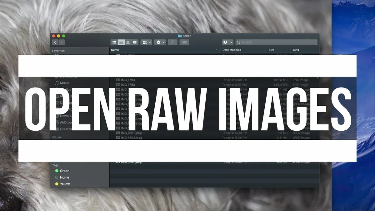 How to open.raw file on Mac shown on laptop screen with photo editing software