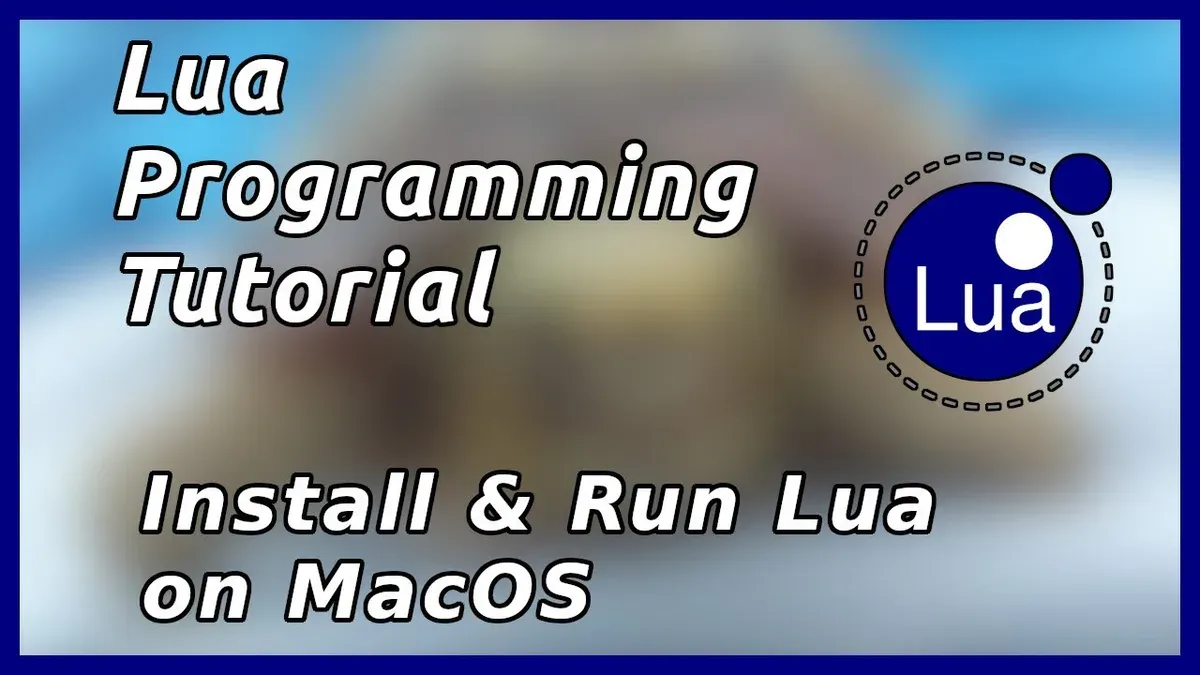 Mac terminal window showing commands to install Lua on Mac