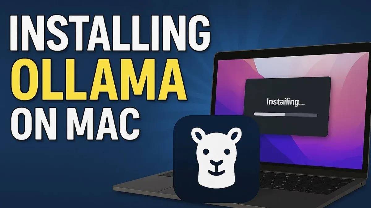 Person installing Ollama on Mac using Terminal application