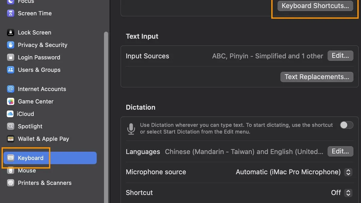 Mac keyboard shortcut to hide an app shown on screen with hands typing