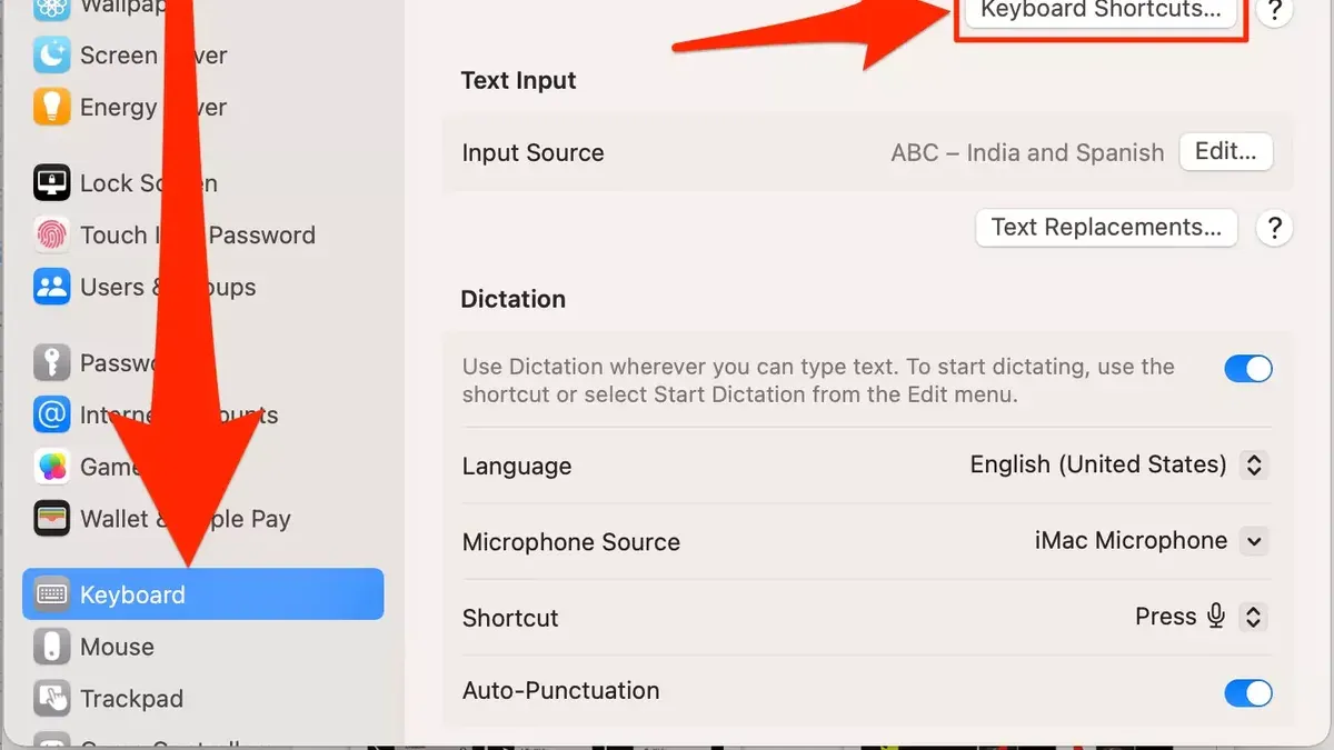 Mac keyboard shortcut to open Quick Note displayed on MacBook screen