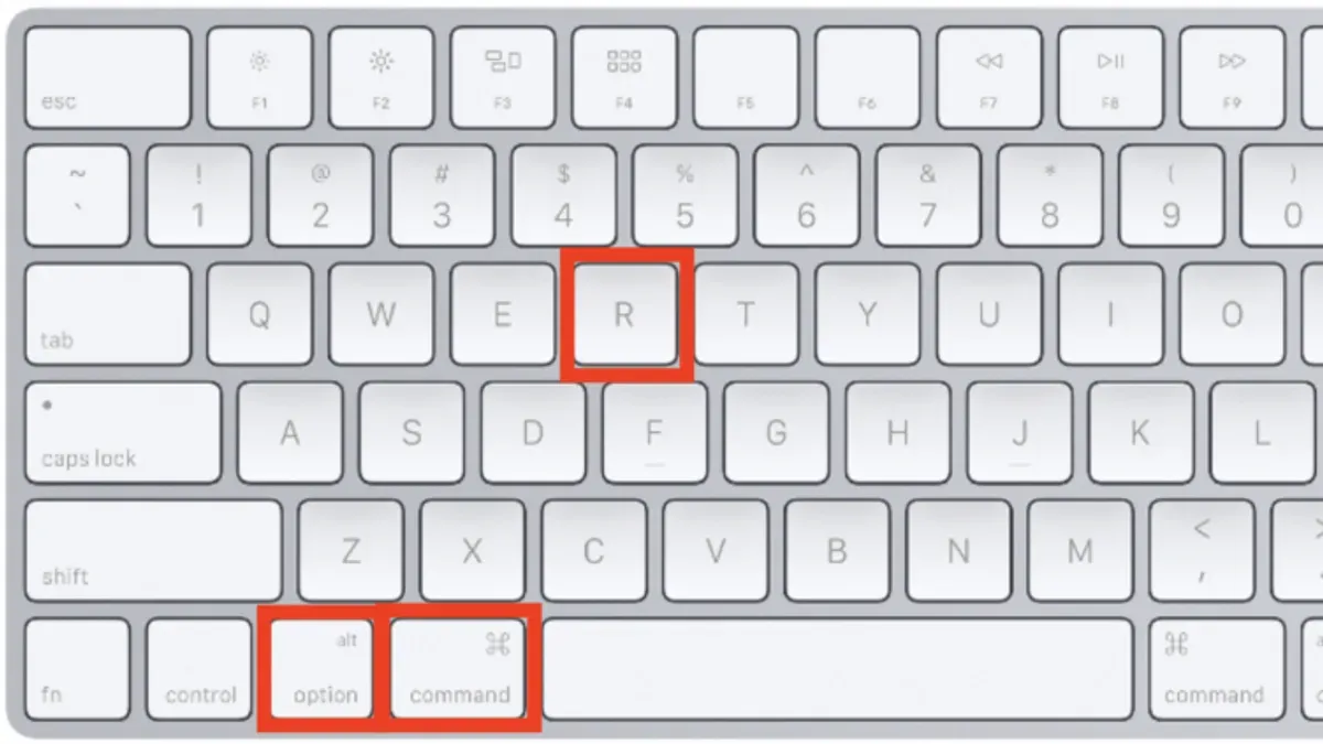 Mac keyboard shortcut to reload a webpage shown on laptop screen