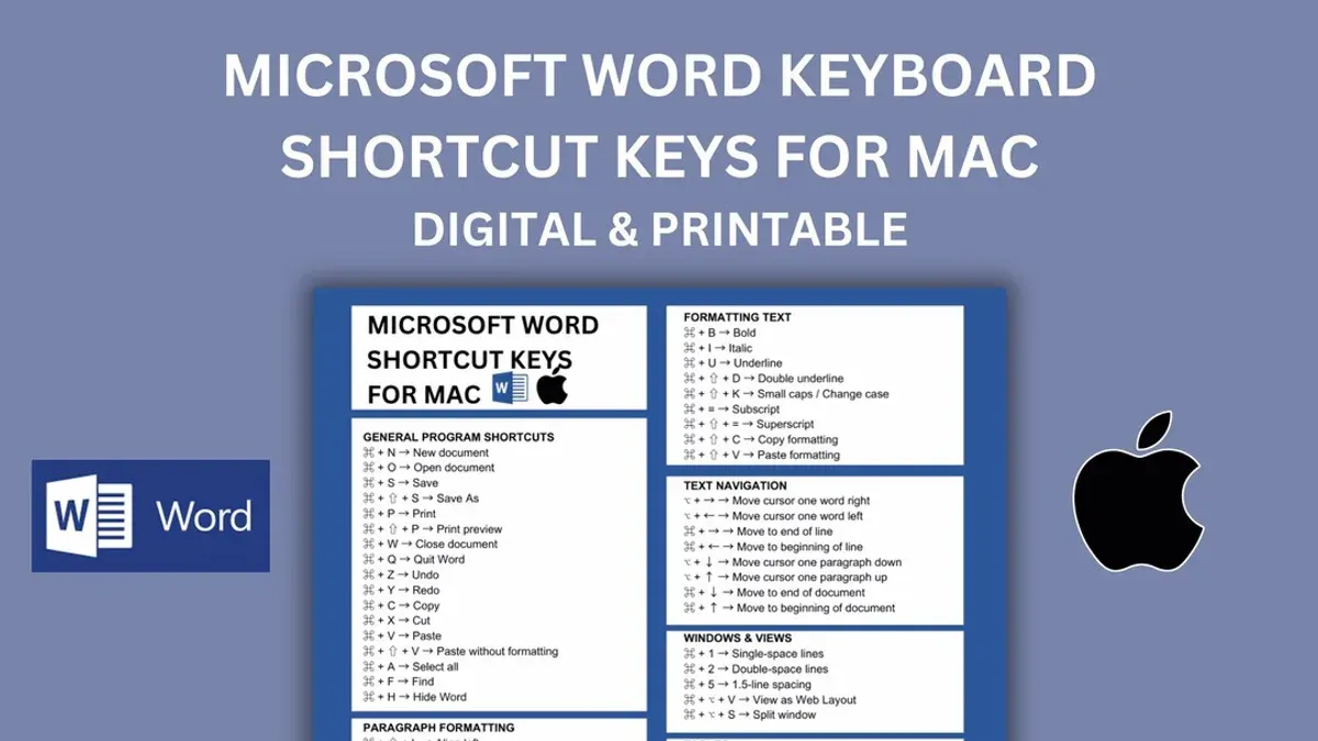 Person using Mac keyboard shortcut to select a word on Mac laptop