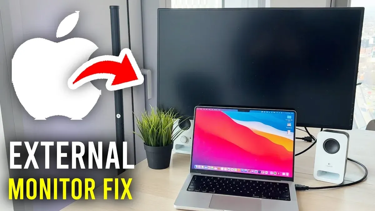 Mac Studio M4 Max external monitor not working connected on desk