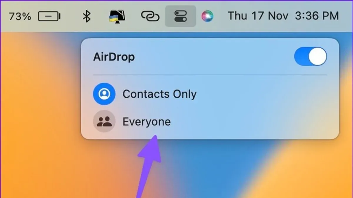 MacBook Pro M1 Pro AirDrop not working troubleshooting screen