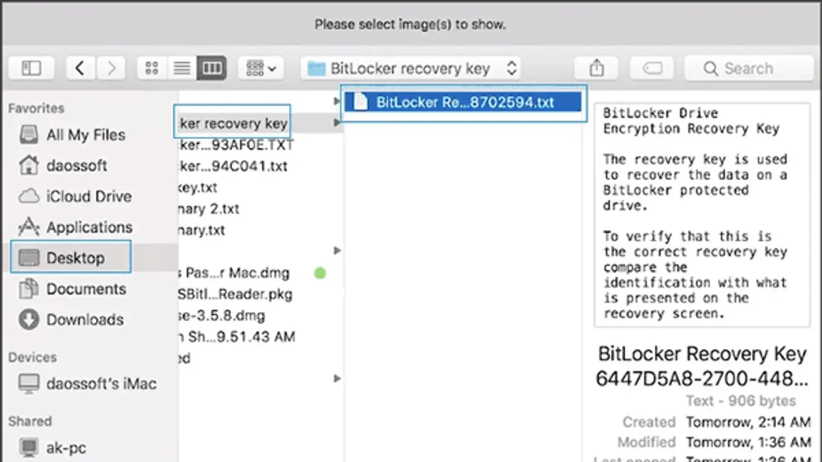 User opening a.key file on MacBook laptop using Keynote app