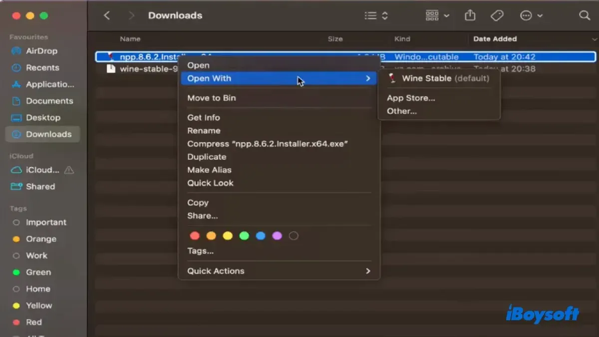 How to open.msi file on Mac shown on MacBook screen with installer file