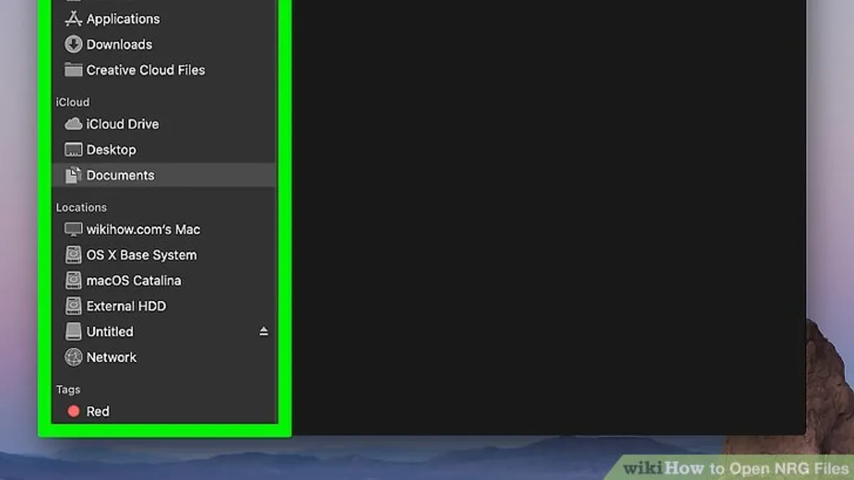 How to open.nrg file on Mac displayed on MacBook screen