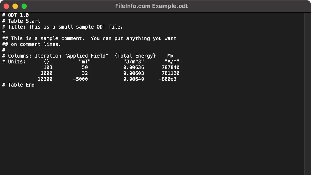 How to open.odt file on Mac shown on MacBook screen