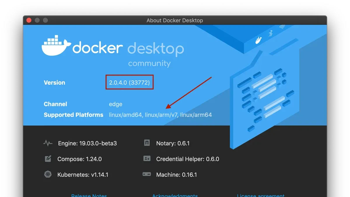 MacBook running Docker Desktop on Mac showing how to run x86 images in Docker Desktop on Mac