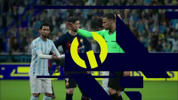 MacBook Air M3 running eFootball gameplay on screen