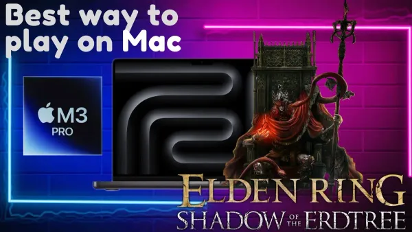 MacBook Air M3 displaying Elden Ring gameplay, illustrating if MacBook Air M3 can run Elden Ring